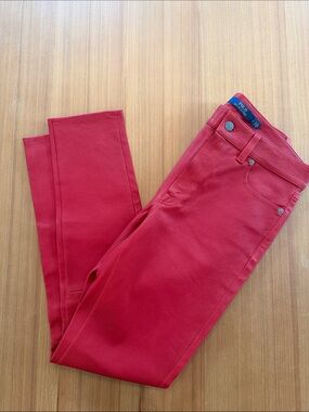 Polo by Ralph Lauren Red Lamb Leather Pants